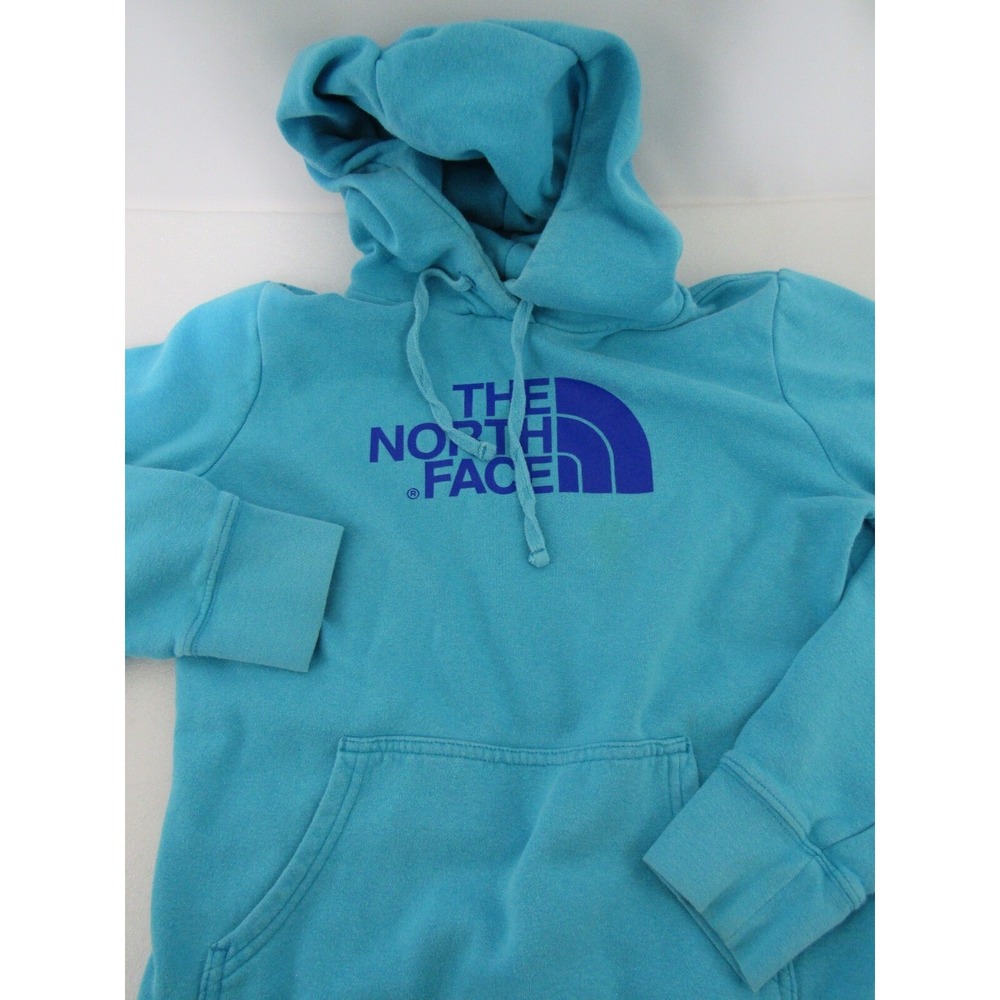 The North Face Women's Teal Blue Hoodie With Front Pocket Long Sleeves Size S/P